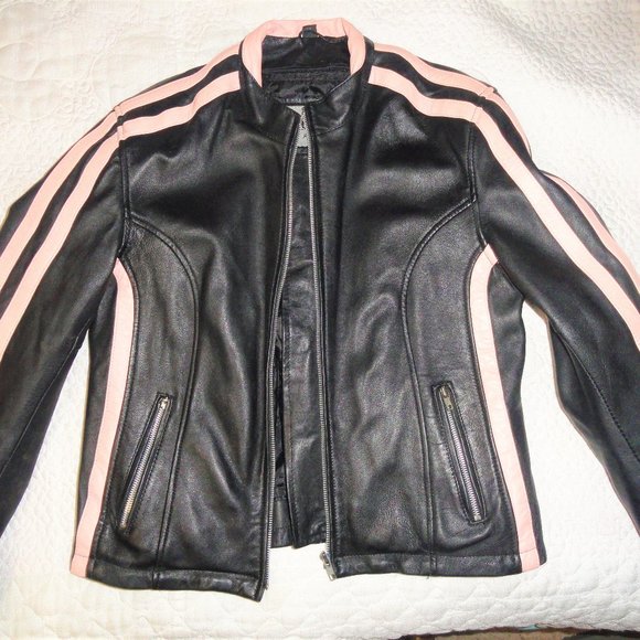 Unik Jackets & Blazers - Unik Leather Jacket Coat Brown& Pink XL *Last $